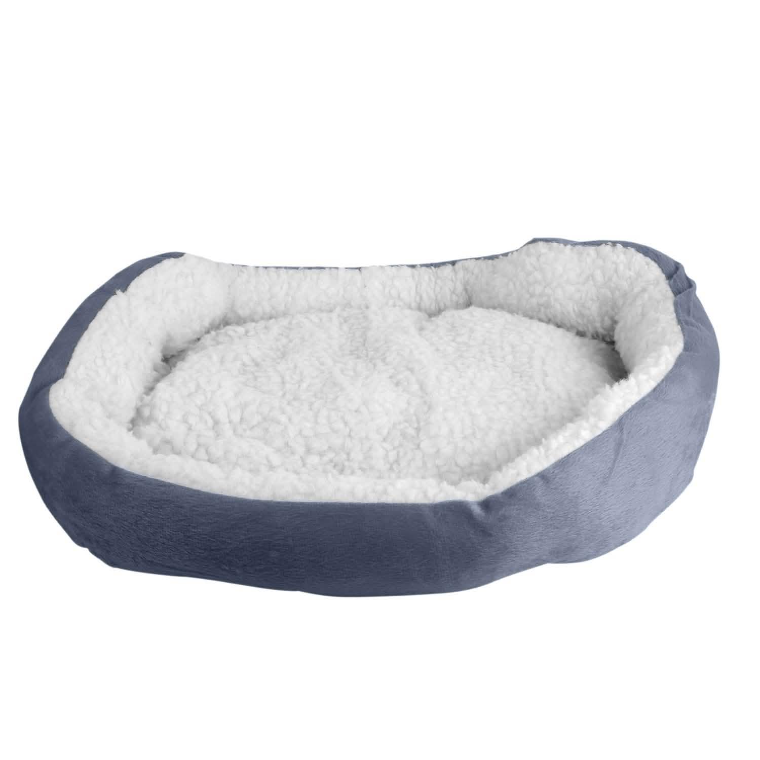 Pet Puppy Cat Soft Warm Fleece Bed Gray