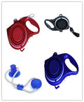 Pet Supplies With Water Bottle, Cup, Pet Rope 1set