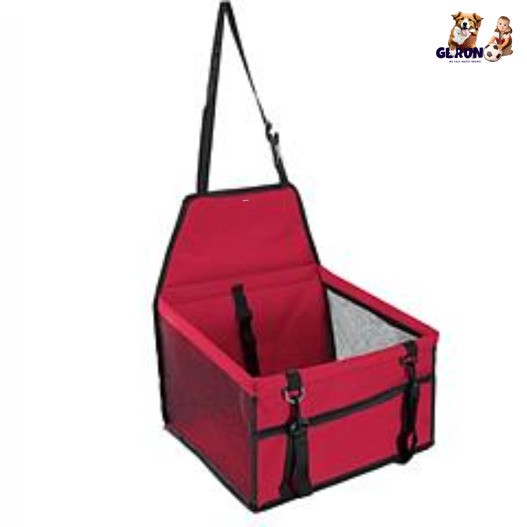 GBruno Dog Booster Car Seat Red