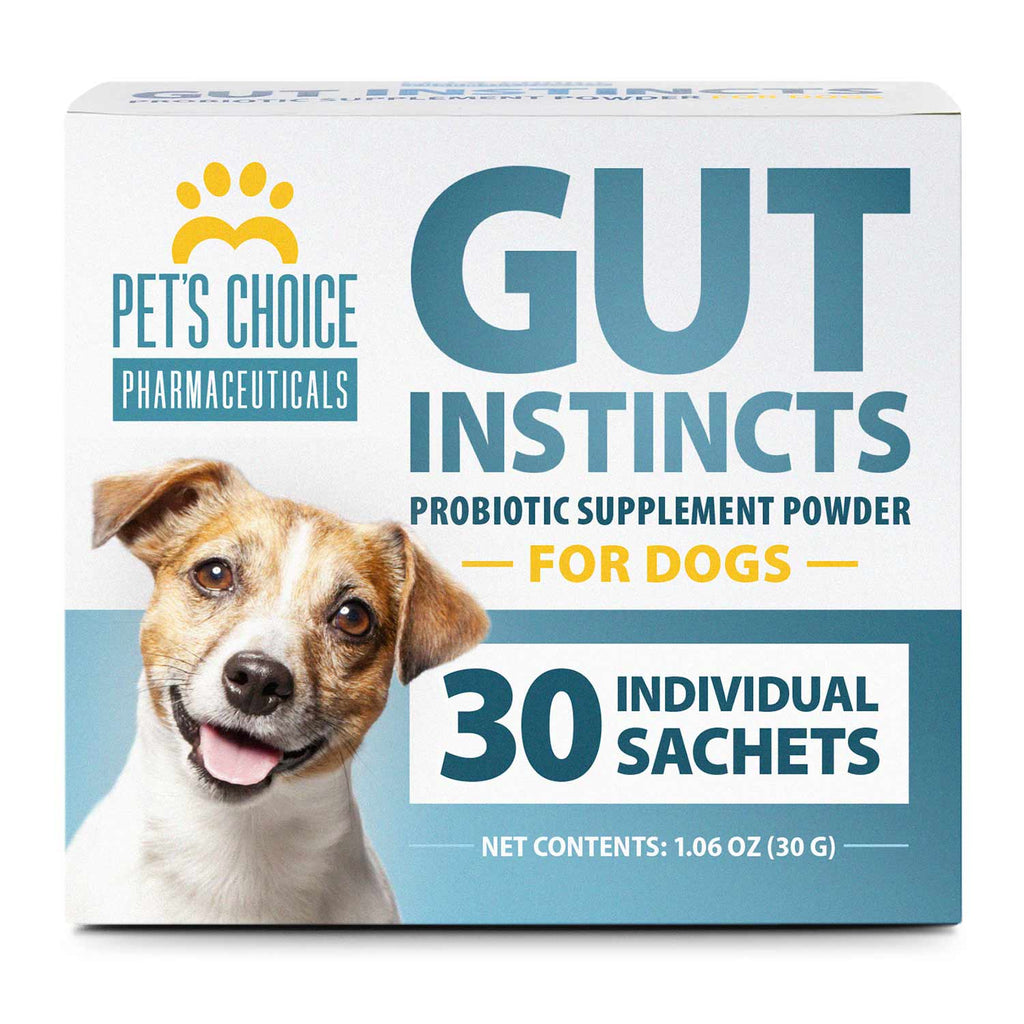Pet's Choice Gut Instincts Probiotic Powder Packets for Dogs – Daily Digestive & Immune Support, 30 Count Chicken Liver 30 ct