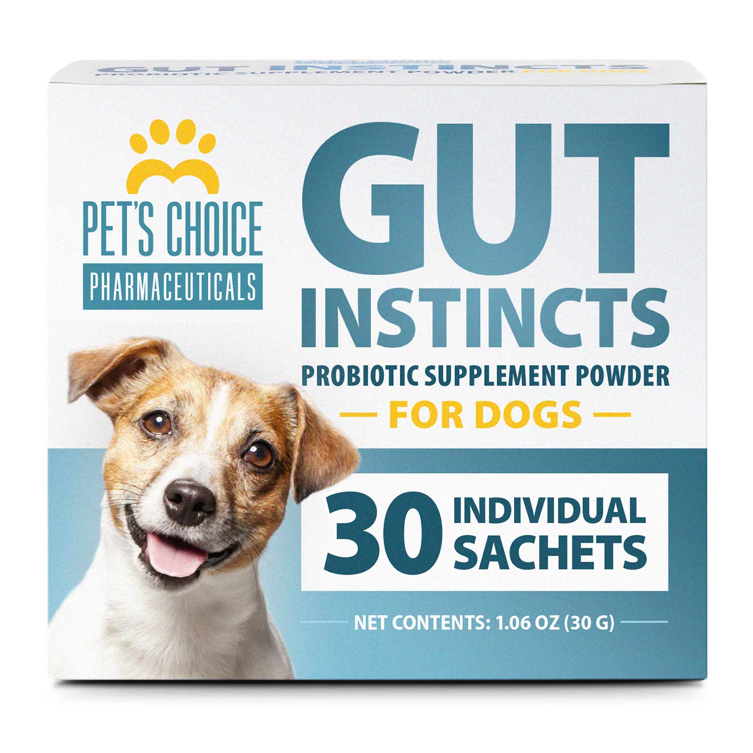 Pet's Choice Gut Instincts Probiotic Powder Packets for Dogs – Daily Digestive & Immune Support, 30 Count Chicken Liver 30 ct