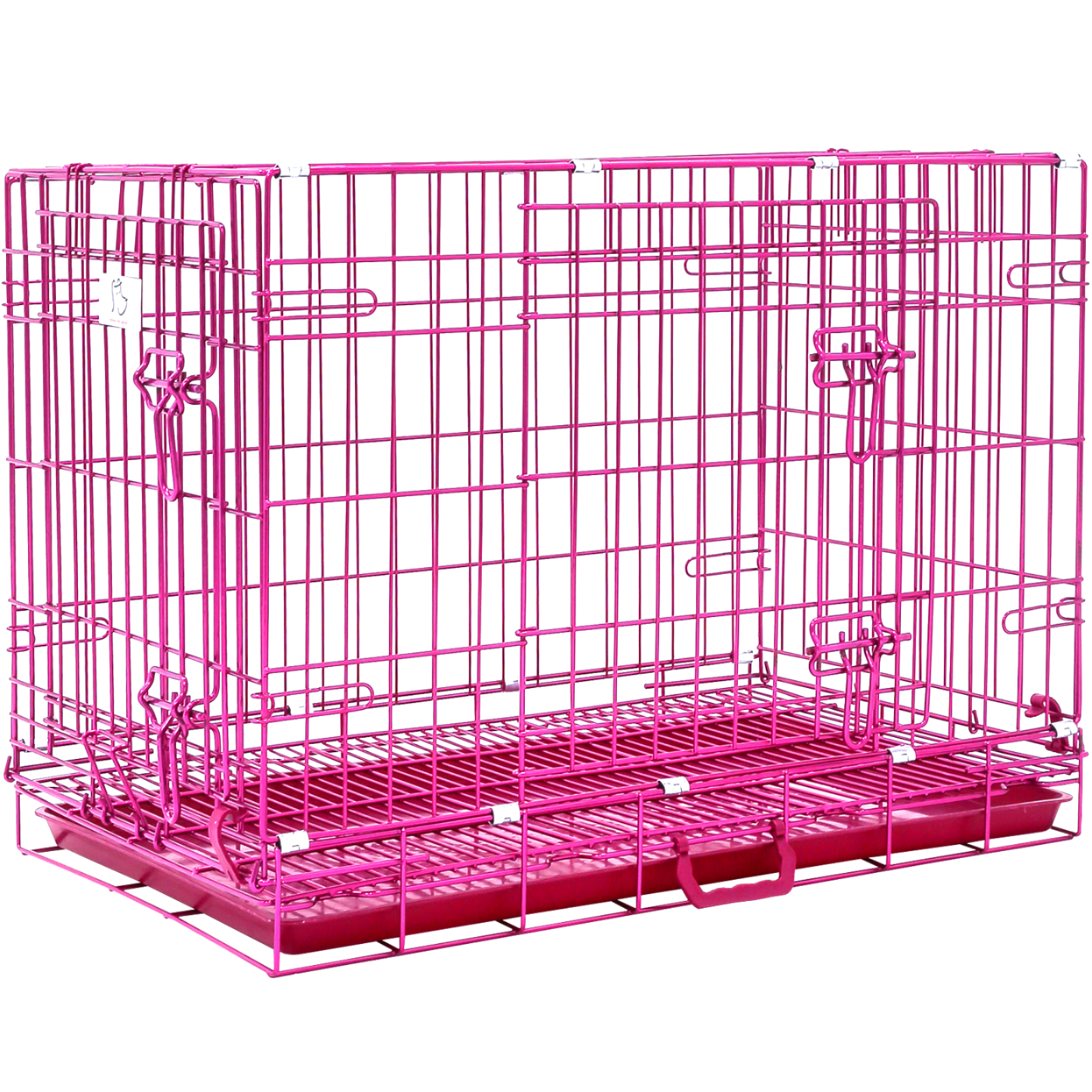 24-42" Collapsible Pink Dog Crate RED24-42 30 Inch 1 Pack
