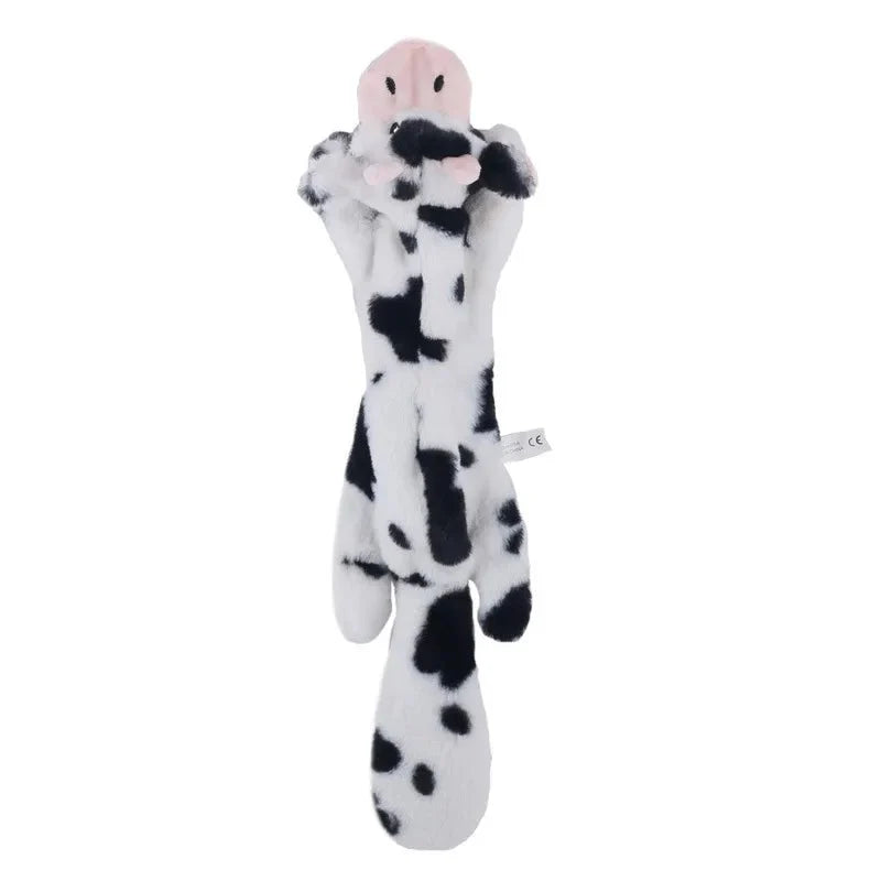Plush Dog Chew Toy | Durable Soft Companion for Pets cow