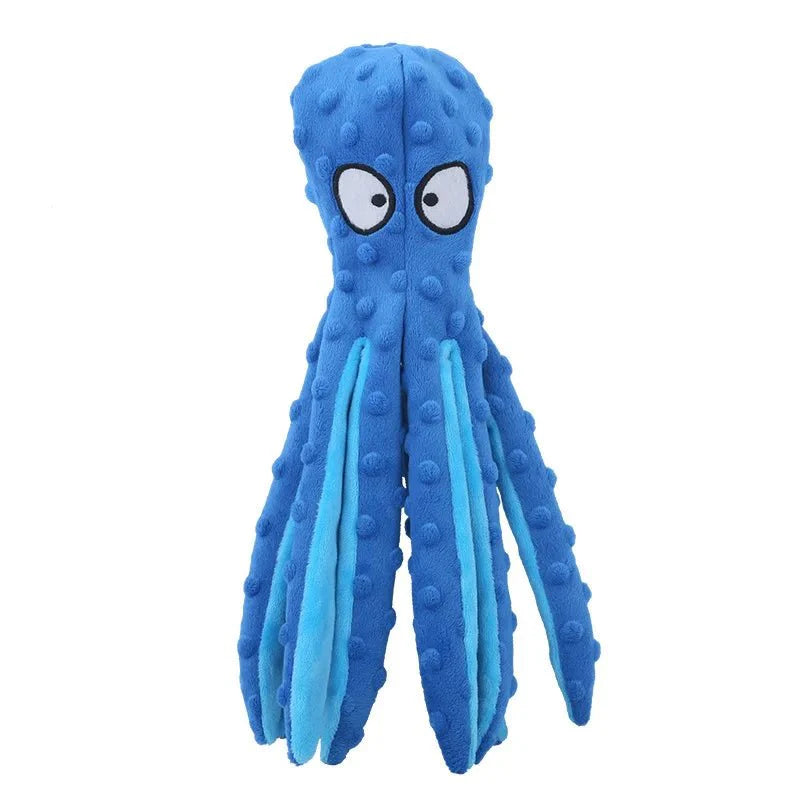 Plush Dog Chew Toy | Durable Soft Companion for Pets Blue