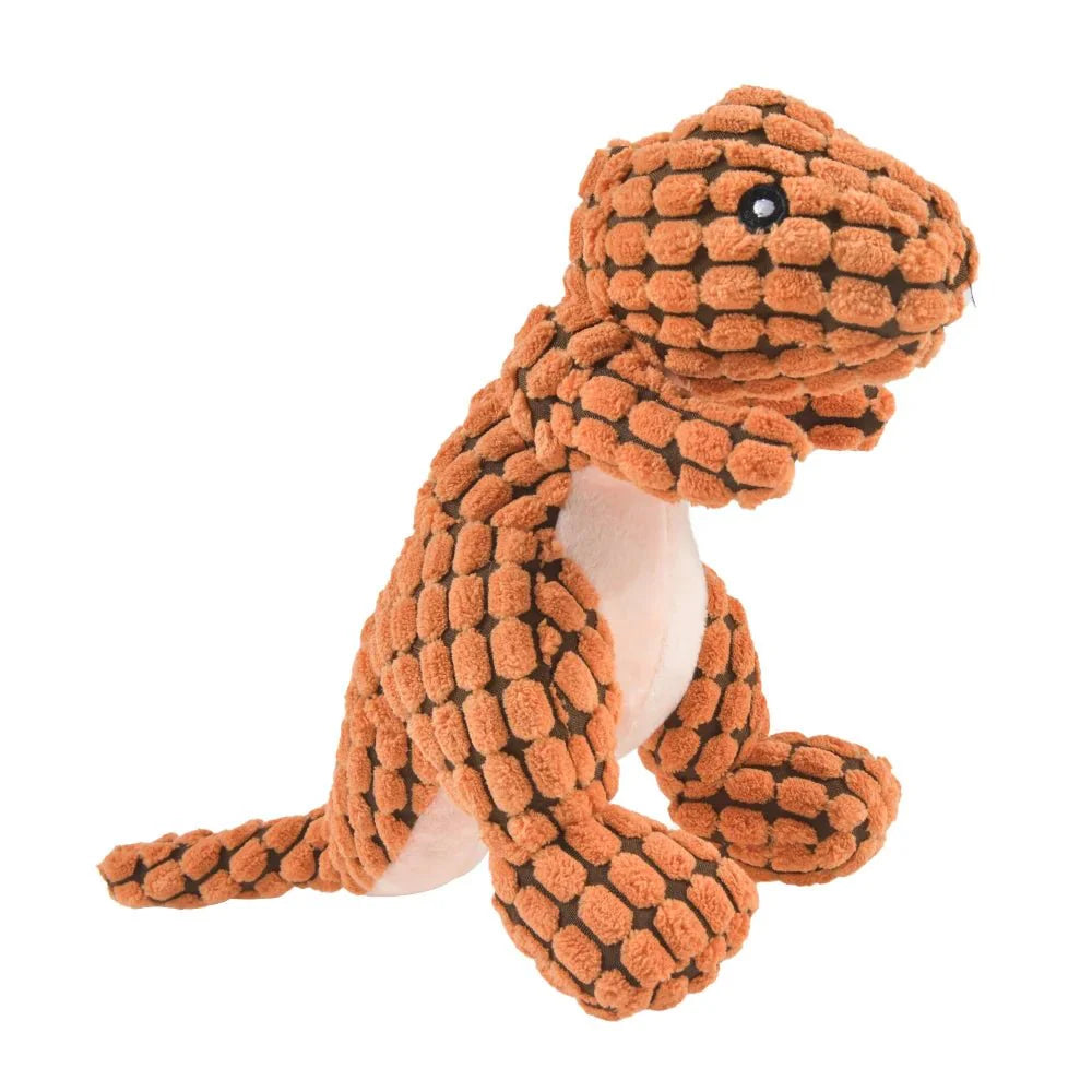 Plush Dog Chew Toy | Durable Soft Companion for Pets Orange