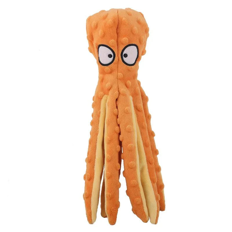 Plush Dog Chew Toy | Durable Soft Companion for Pets Orange 1