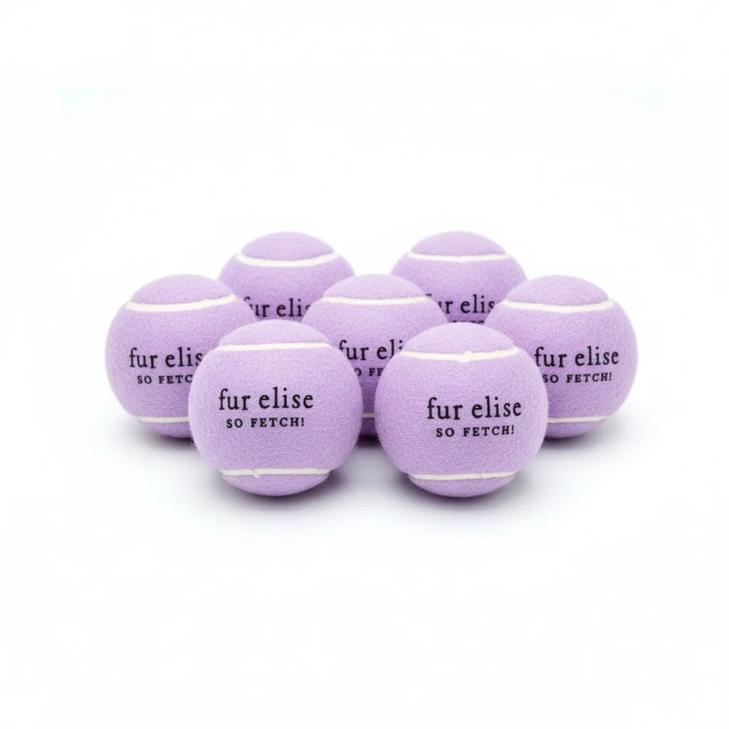 Fur Elise So Fetch! Tennis Ball Pack of 7 - Lilac