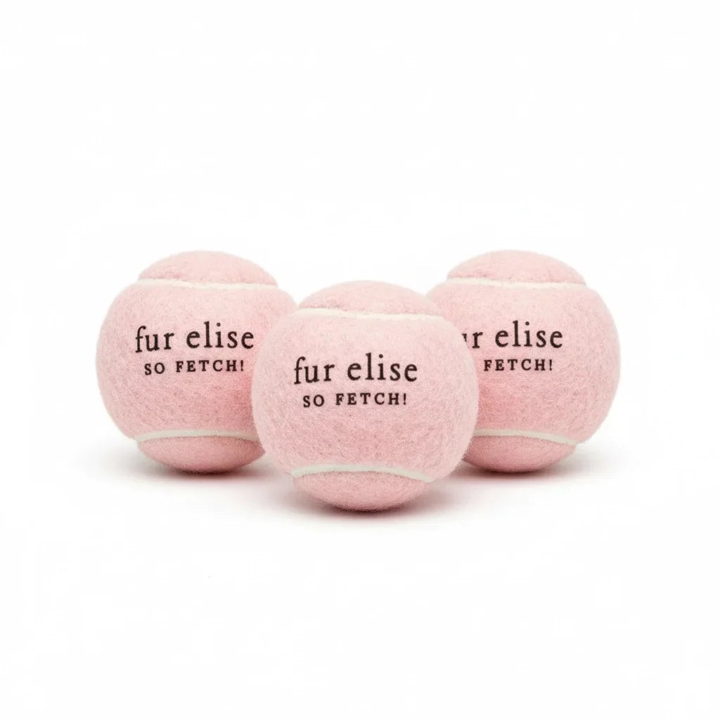 Fur Elise So Fetch! Tennis Ball Pack of 3 - Blush