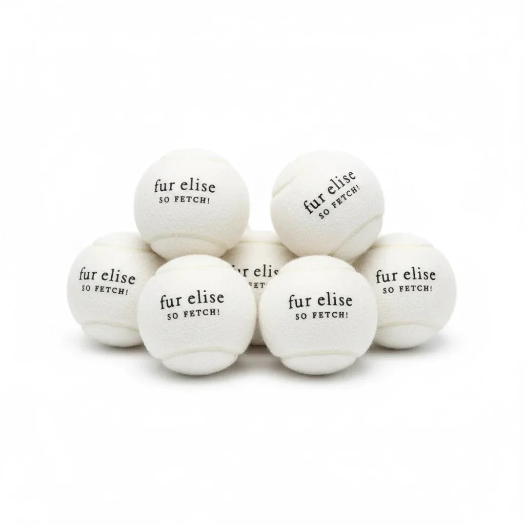 Fur Elise So Fetch! Tennis Ball Pack of 7 - Ivory