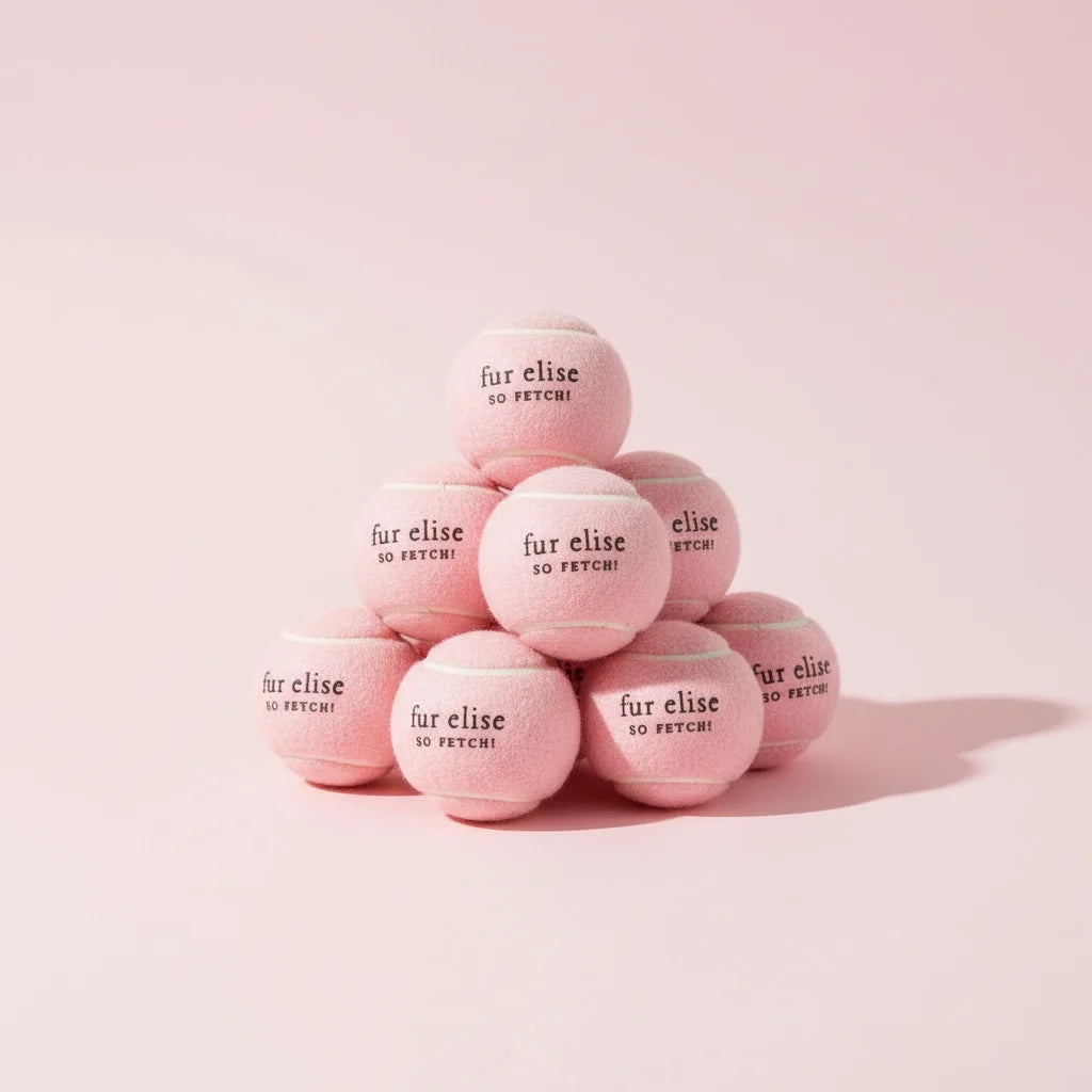Fur Elise So Fetch! Tennis Ball Pack of 7 - Blush