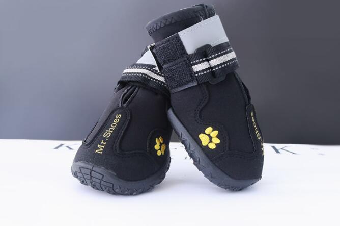 Waterproof Shoes/Boots for Medium Large Dogs Black