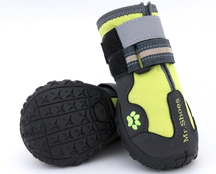 Waterproof Shoes/Boots for Medium Large Dogs Green