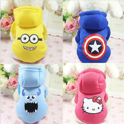 Cartoon Hoodie Sweater for Dogs & Cats | Cozy Pet Hoodie