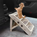 Collapsible Plastic Pet Stairs 4 Step Ladder for Small Dog and Cats Beige