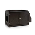 Large Wooden Cat Litter Box Enclosure with the Storage Rack Coffee