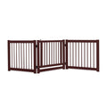 24 Inch Configurable Folding 3 Panel Wood Dog Fence Default Title