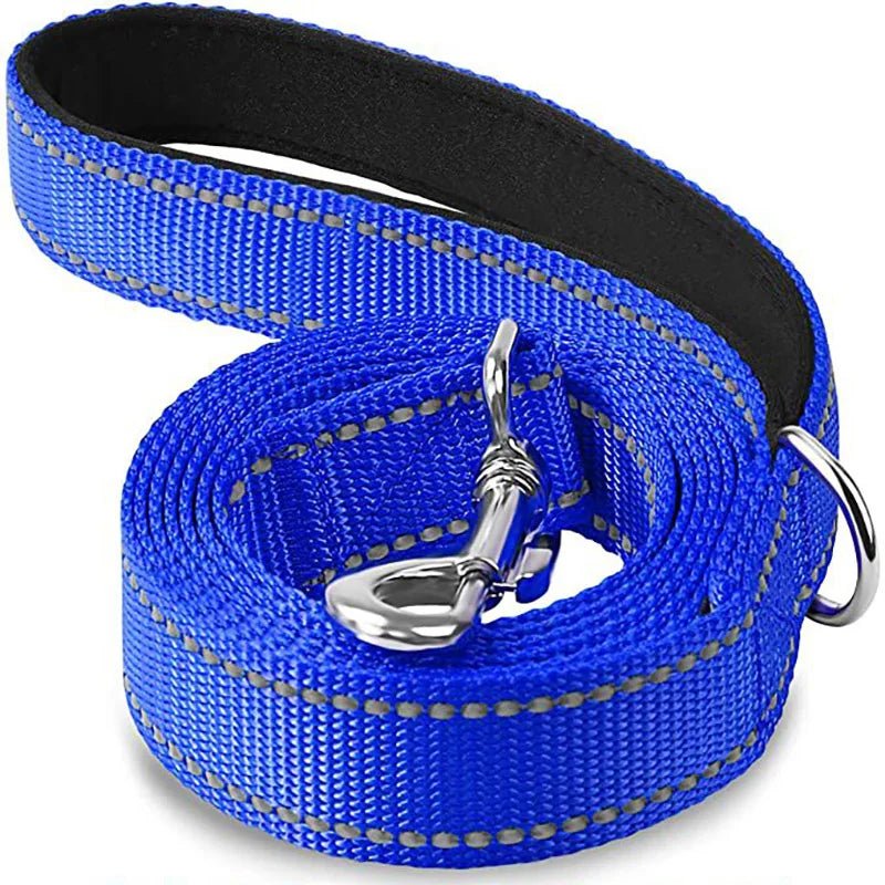 Reflective Pet Leash | Adjustable Polyester Lead Strap for Dogs and Cats DEEP BLUE