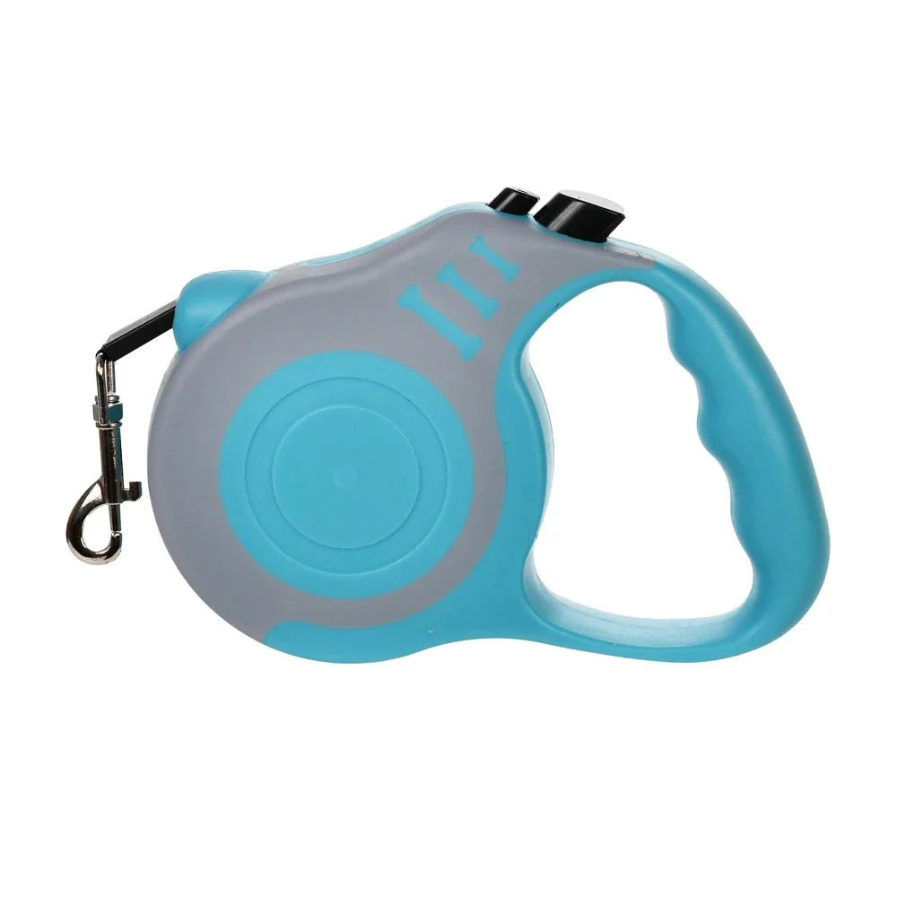 Retractable Dog Leash | Strong Nylon Lead for Small and Medium Dogs and Cats Blue Gray