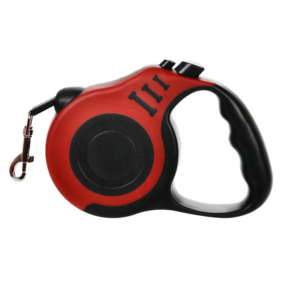 Retractable Dog Leash | Strong Nylon Lead for Small and Medium Dogs and Cats Red