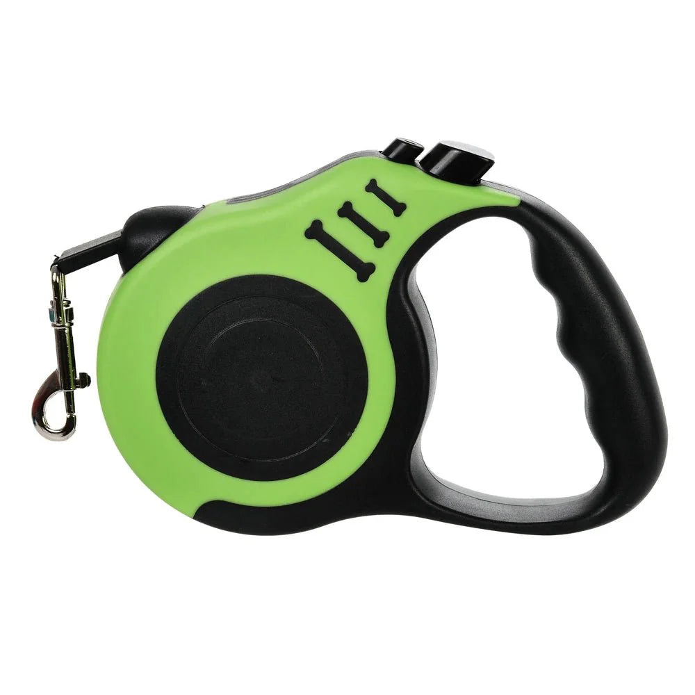 Retractable Dog Leash | Strong Nylon Lead for Small and Medium Dogs and Cats Green