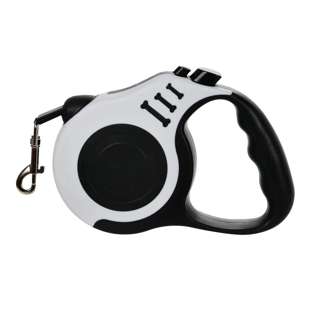 Retractable Dog Leash | Strong Nylon Lead for Small and Medium Dogs and Cats White
