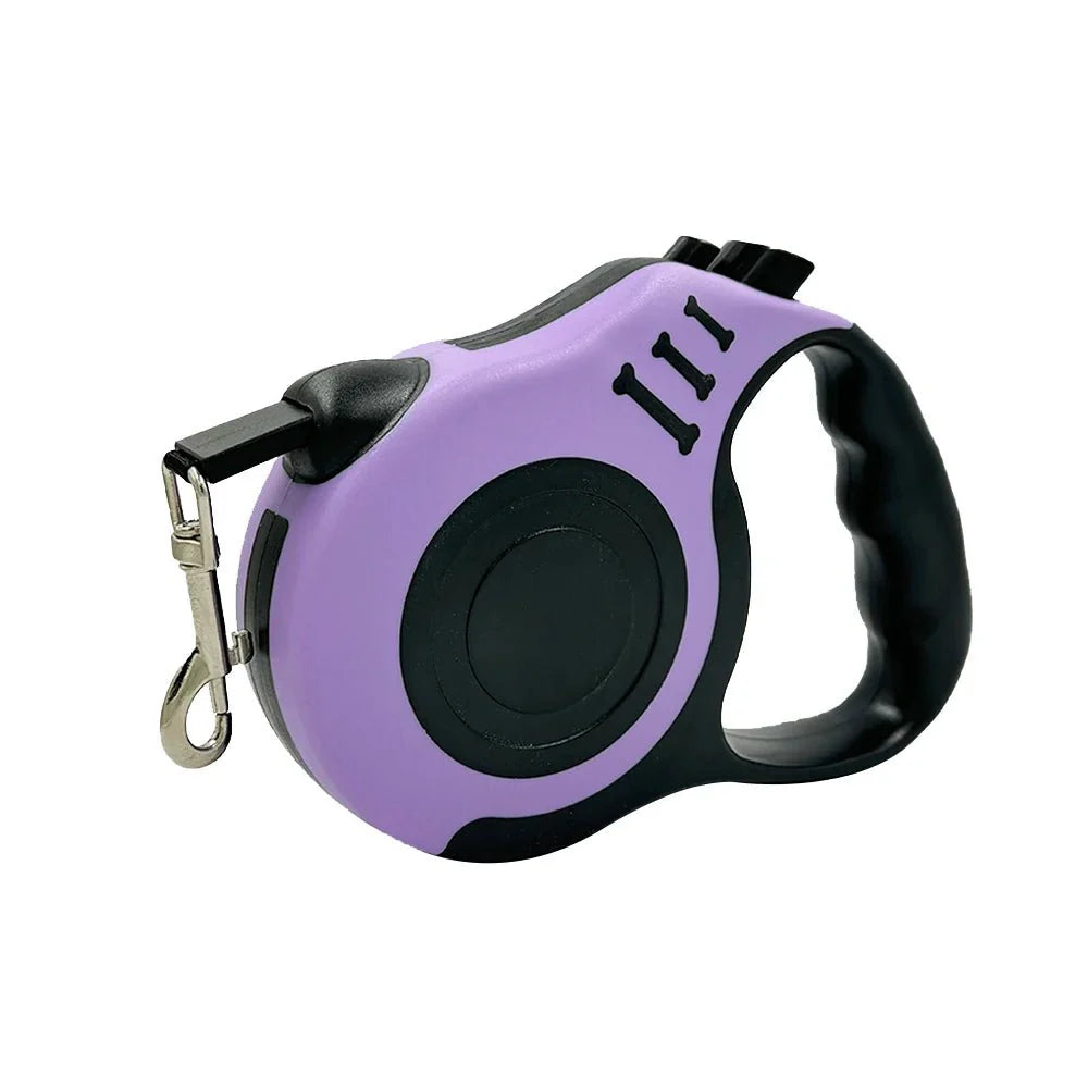 Retractable Dog Leash | Strong Nylon Lead for Small and Medium Dogs and Cats Purple