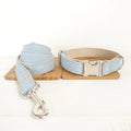 Blue Denim Leash for Pet Dogs Blue L