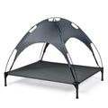 Portable Elevated Outdoor Pet Bed with Removable Canopy Shade 42 Inch