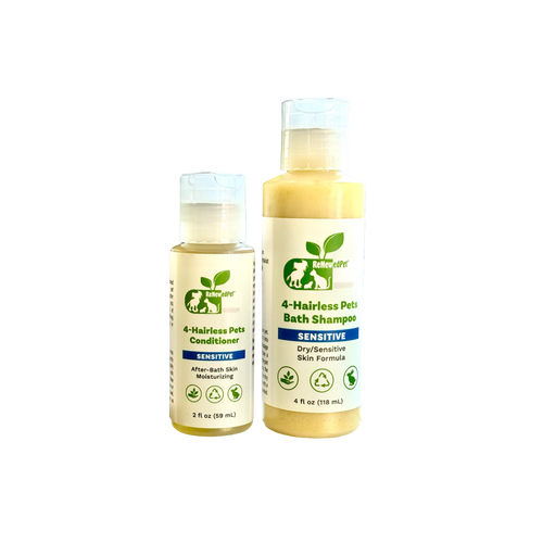 4-HAIRLESS PETS SENSITIVE SHAMPOO & CONDITIONER 4 OZ. (4.82 oz.)