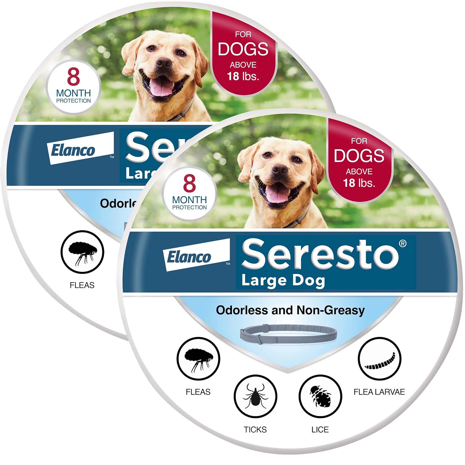 Seresto Flea & Tick Dog Collars Large 2 Pack