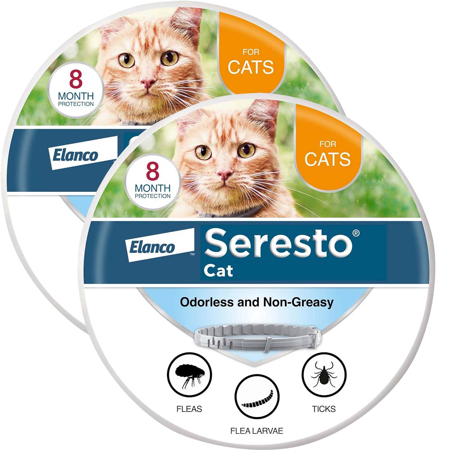 Seresto Flea & Tick Collar for Cats 2 Pack