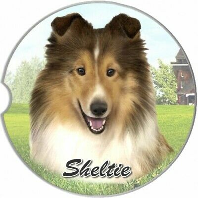 Sheltie Car Coaster Sheltie