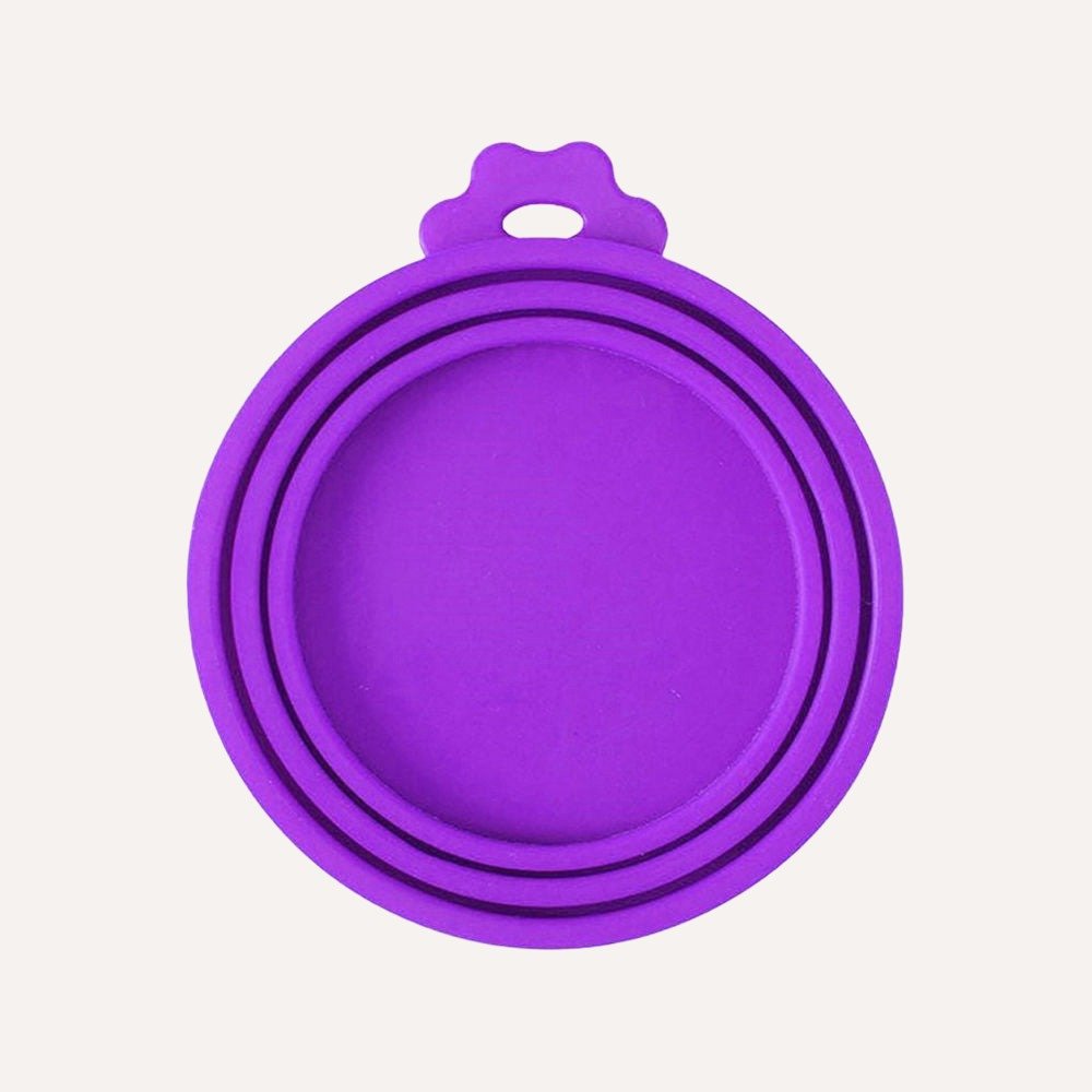 Tilley + Me Pet Food Saver Lid - BPA-Free Silicone, Keeps Food Fresh Purple