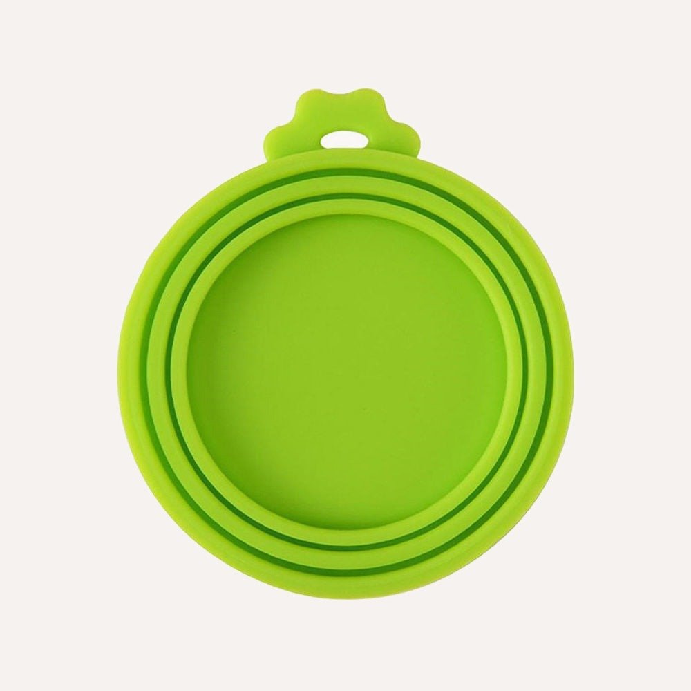 Tilley + Me Pet Food Saver Lid - BPA-Free Silicone, Keeps Food Fresh Lime Green