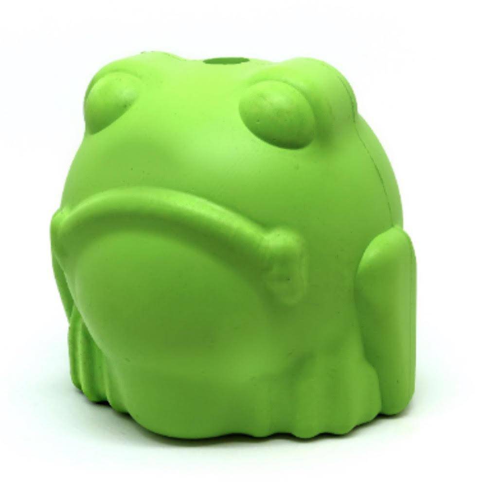 Bull Frog Dog Chew Toy & Treat Dispenser - USA Made | SodaPup Bull Frog Treat Dispenser & Chew Toy