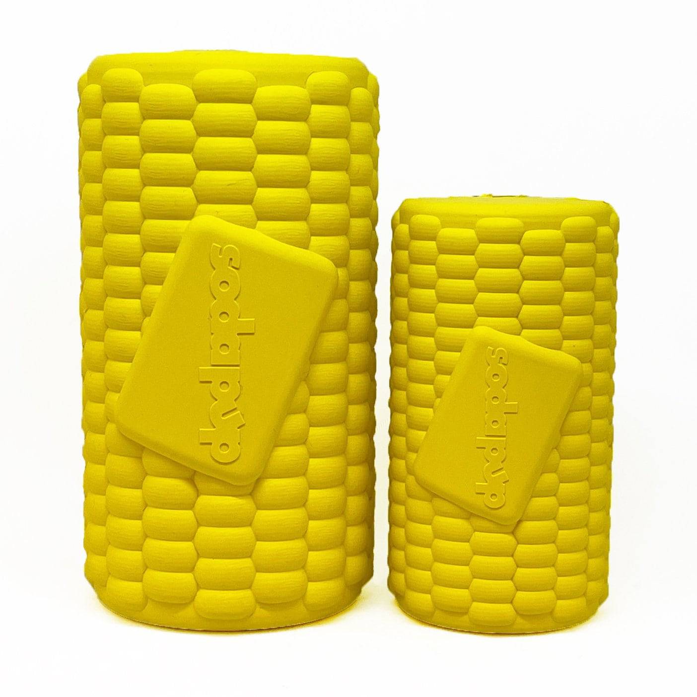 Corn on the Cob Dog Toy - Durable Rubber Treat Dispenser | USA Made Corn on Cob Toy - Large