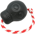 USA-K9 Magnum Skull - Black Magnum Rubber Chew Toy for Extreme Chewers | USA Made LARGE BLACK SKULL REWARD