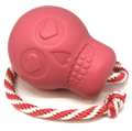 USA-K9 Skull Dog Chew Toy & Treat Dispenser - Made in USA | SodaPup LARGE PINK SKULL REWARD