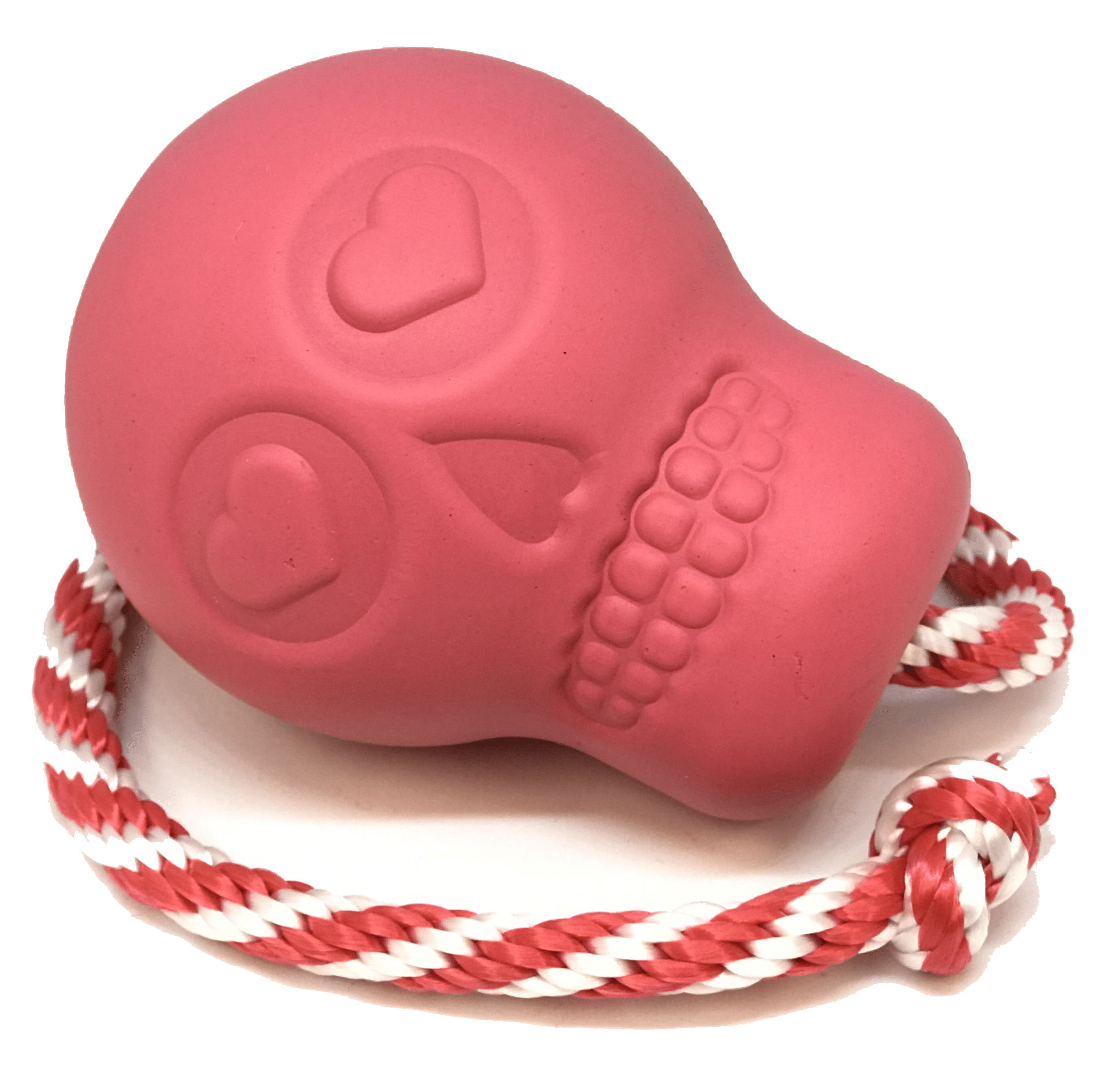 USA-K9 Skull Dog Chew Toy & Treat Dispenser - Made in USA | SodaPup LARGE PINK SKULL REWARD