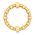 Chicken Flavored Teething Ring for Puppies & Aggressive Chewers | USA Made Honey Bone Nylon Teething Ring