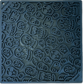 Zombie eMat - Enrichment Lick Mat for Dogs and Cats | Halloween Skull Design | SodaPup Zombie E-Mat - Black