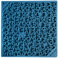 Jigsaw Puzzle eMat - Enrichment Lick Mat for Dogs and Cats | eMat Enrichment Toy for Anxiety Relief | USA Made Jigsaw Puzzle E-mat - Blue