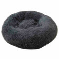 Soft Winter Warm Plush Calming Pet Bed Dark Gray