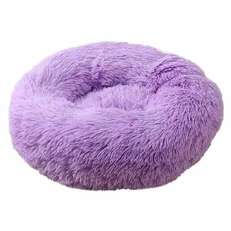Soft Winter Warm Plush Calming Pet Bed Purple