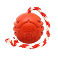 USA-K9 Stars and Stripes Rubber Dog Toy | K9 Handler Reward Toy | Red | USA Made LARGE STARS AND STRIPES REWARD BALL