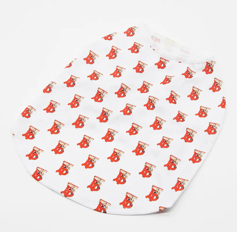 Summer Full Print Pet Vest for Small Dogs White L