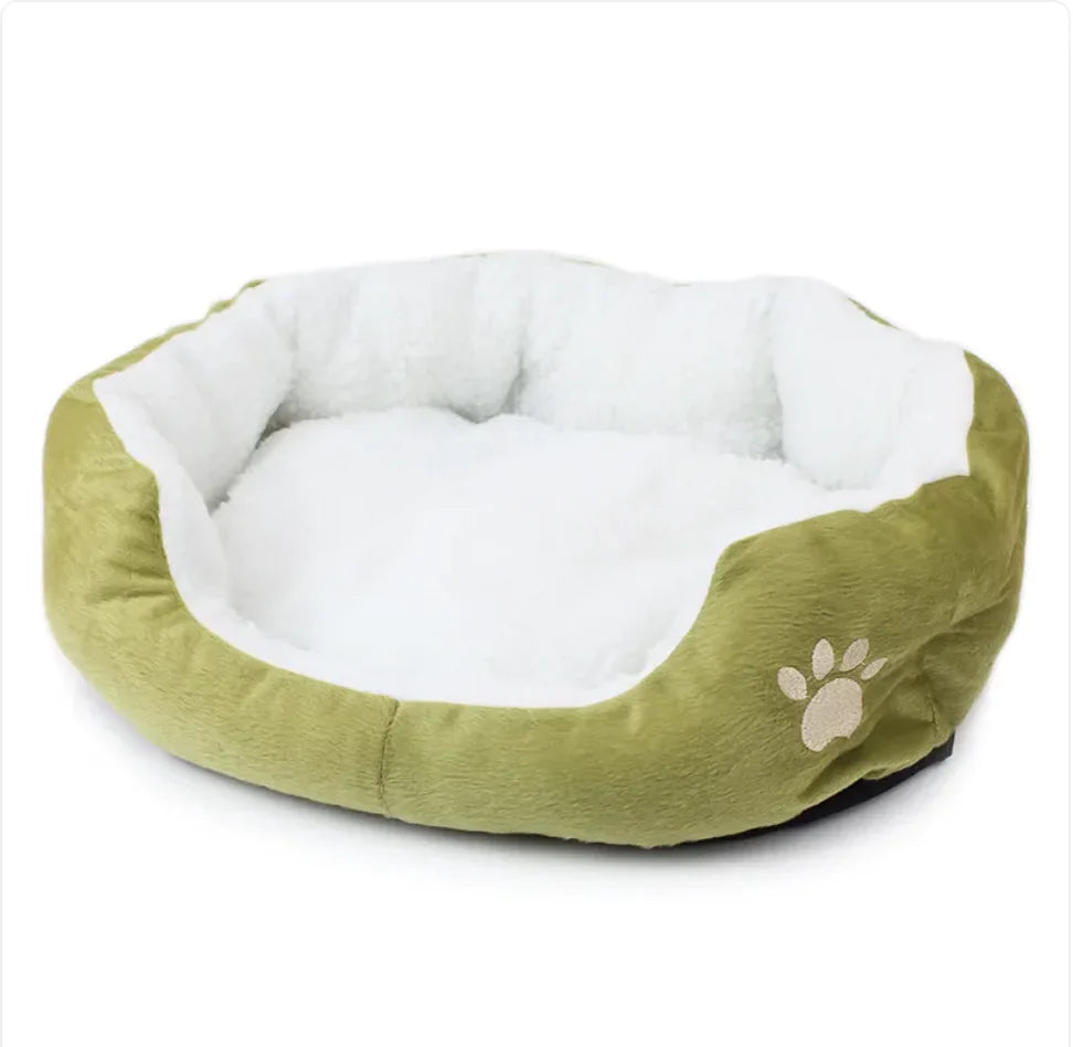 Lamb Cashmere Pet Bed Grass Green 60X50CM
