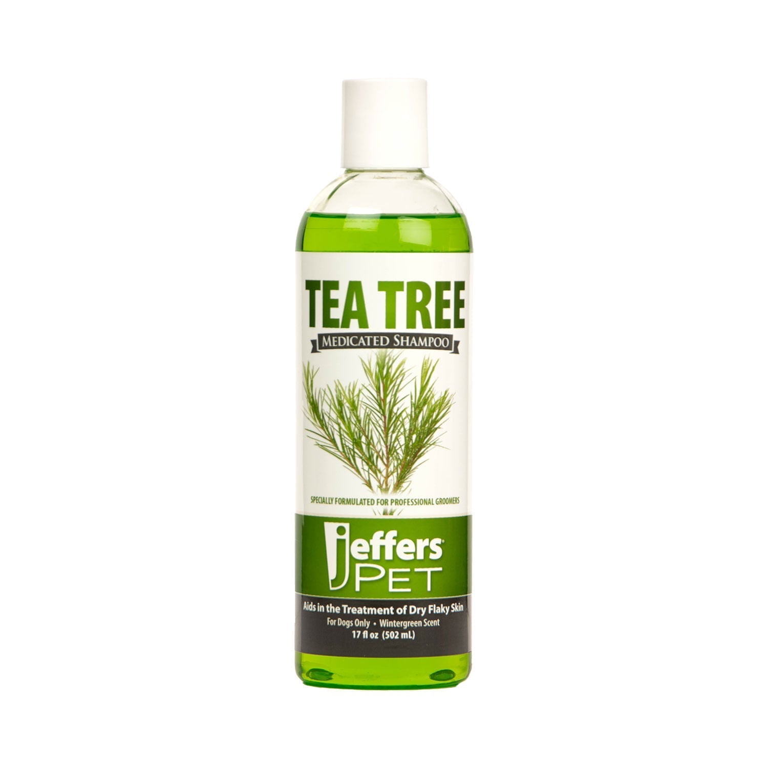 Jeffers Pet Tea Tree (Melaleuca) Medicated Dog Shampoo for Dry Skin Wintergreen 17 oz 1