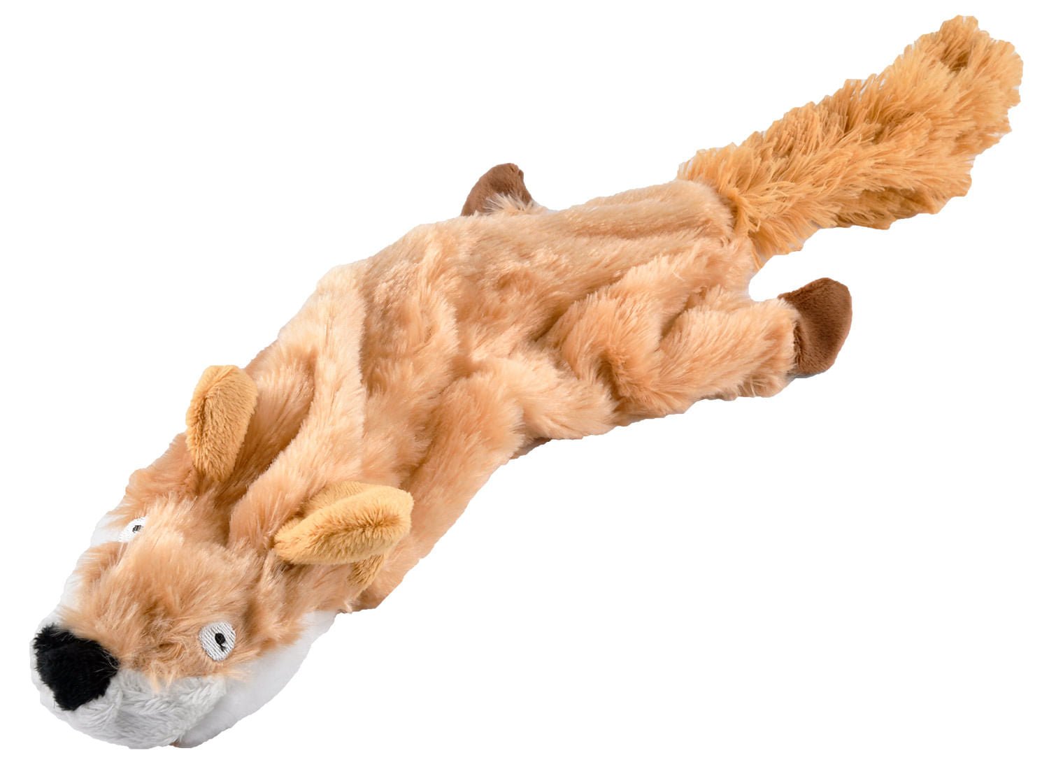 Jeffers Thinnies Unstuffed Plush Dog Toys, 21"L Fox Single