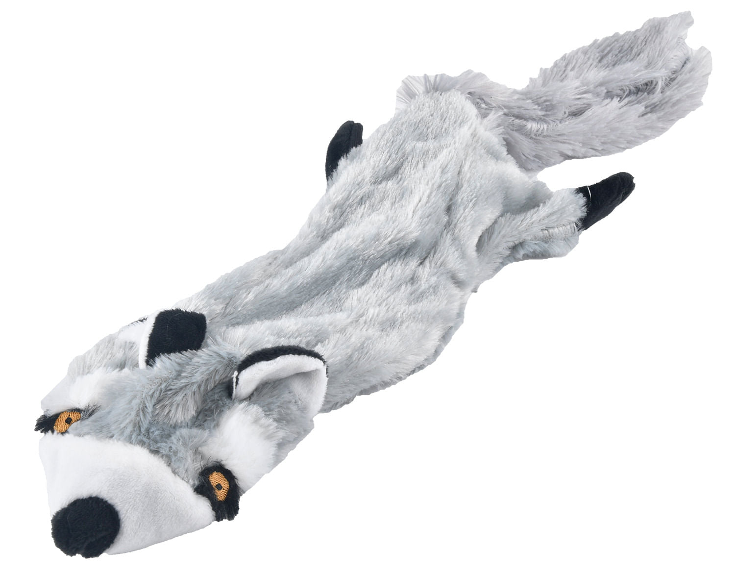 Jeffers Thinnies Unstuffed Plush Dog Toys, 21"L Raccoon Single